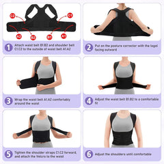 Adjustable Posture Corrector  Muscle Support